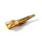 Vintage 1950's - 1960's Gold Tone & Red Shriners Tie Clasp by Anson