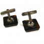 Vintage Silvertone & Goldtone Lucite Oriental Writing Cufflinks Unbranded 73015