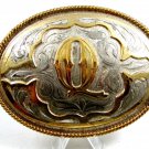 Cowboy Western Initial Letter Q Belt Buckle Silver Strike by 3D