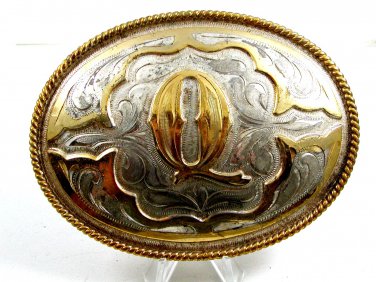 Cowboy Western Initial Letter Q Belt Buckle Silver Strike by 3D