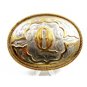Cowboy Western Initial Letter Q Belt Buckle Silver Strike by 3D