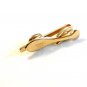 Vintage 1950's - 1960's Gold Tone Black Tie Clasp Signed HICKOK U.S.A.