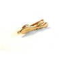 Vintage 1950's - 1960's Gold Tone Black Tie Clasp Signed HICKOK U.S.A.