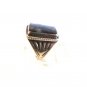 Vintage Sterling Silver & Moss Agate Picture Ring Size 9
