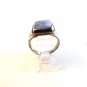 Vintage Sterling Silver & Moss Agate Picture Ring Size 9