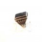 Vintage Sterling Silver & Moss Agate Picture Ring Size 9