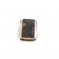 Vintage Sterling Silver & Moss Agate Picture Ring Size 9