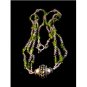 Vintage Tribal Silver & Peridot 20" Necklace