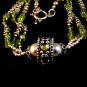 Vintage Tribal Silver & Peridot 20" Necklace