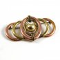 Vintage Art Deco Rolled Gold Plated 2 Tone Brooch