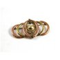 Vintage Art Deco Rolled Gold Plated 2 Tone Brooch
