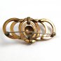 Vintage Art Deco Rolled Gold Plated 2 Tone Brooch