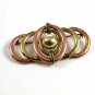 Vintage Art Deco Rolled Gold Plated 2 Tone Brooch