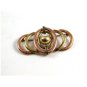 Vintage Art Deco Rolled Gold Plated 2 Tone Brooch