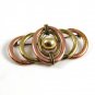 Vintage Art Deco Rolled Gold Plated 2 Tone Brooch