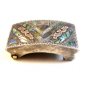 Vintage Mexican Sterling Silver & Abalone Belt Buckle