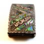 Vintage Mexican Sterling Silver & Abalone Belt Buckle