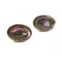 Vintage Mexican Alpaca Silver & Abalone Cufflinks