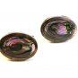 Vintage Mexican Alpaca Silver & Abalone Cufflinks