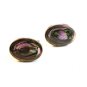 Vintage Mexican Alpaca Silver & Abalone Cufflinks
