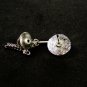 Vintage Silvertone & Blue Rhinestone Tie Tac Unbranded 72815