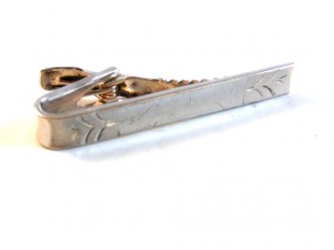 Vintage 1950 - 1960's Sterling Silver Tie Clasp Made in U.S.A.