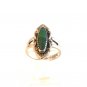 Bells Trading Post Native American Sterling & Turquoise Ring Size 6 1/2 11214