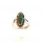 Bells Trading Post Native American Sterling & Turquoise Ring Size 6 1/2 11214