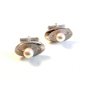 Vintage Silver & Cultured Pearl Cufflinks