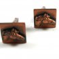 True Vintage 1950s-60s Copper Horse Head Cufflinks Not Marked 111414