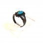 Native American Bells Trading Post Sterling Turquoise Babys Ring Sz 2 1/2