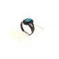Native American Bells Trading Post Sterling Turquoise Babys Ring Sz 2 1/2