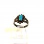 Native American Bells Trading Post Sterling Turquoise Babys Ring Sz 2 1/2
