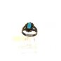 Native American Bells Trading Post Sterling Turquoise Babys Ring Sz 2 1/2