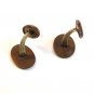Vintage Victorian / Edwardian Gold Tone Flower Cufflinks