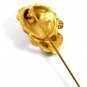 Art Nouveau Style Goldtone Lady Female Woman Head Stickpin Unmarked 8414