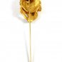 Art Nouveau Style Goldtone Lady Female Woman Head Stickpin Unmarked 8414