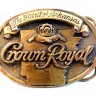 Vintage The Spirit of Arkansas Crown Royal Belt Buckle Made in U.S.A.