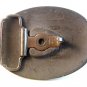 Vintage Grayish Western Cowboy Belt Buckle Made in U.S.A.