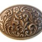 Vintage Grayish Western Cowboy Belt Buckle Made in U.S.A.