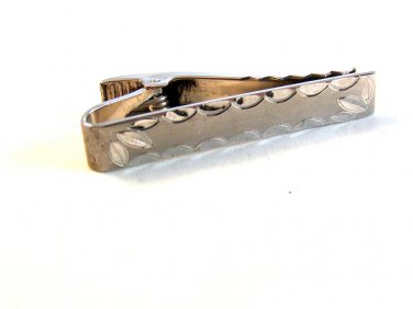 Vintage 1950 - 1970's Sterling Silver Tie Clasp
