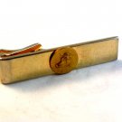 Vintage 1950 - 1960's Gold Tone Bull Tie Clasp Signed Balfour
