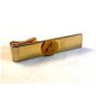 Vintage 1950 - 1960's Gold Tone Bull Tie Clasp Signed Balfour