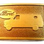 Vintage Gold Tone Ford Van Belt Buckle