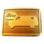 Vintage Gold Tone Ford Van Belt Buckle