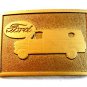 Vintage Gold Tone Ford Van Belt Buckle
