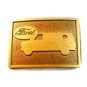 Vintage Gold Tone Ford Van Belt Buckle