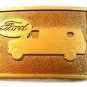 Vintage Gold Tone Ford Van Belt Buckle
