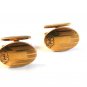 Vintage 1930's - 1950's Gold Tone Cufflinks Signed Simmons