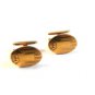 Vintage 1930's - 1950's Gold Tone Cufflinks Signed Simmons